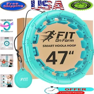 Infinity Weighted Hula Fit Hoop - 24 Detachable Knots for Effective Weight Loss - Picture 1 of 11