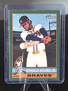 2025 Topps Heritage Ronald Acuña Jr. #367 Green Border - Bild 1 von 2