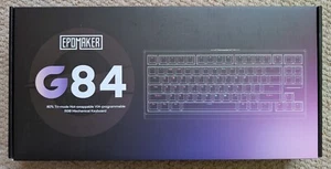 EPOMAKER G84 QMK/VIA Mechanical Keyboard with Shine Through RGB Backlight - Photo 1/24