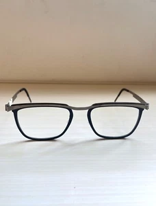 Lindberg 9908 SQUARE FULL RIM BLACK Col. 10 54mm Eyeglass Frames 54-19-135 - Picture 1 of 5