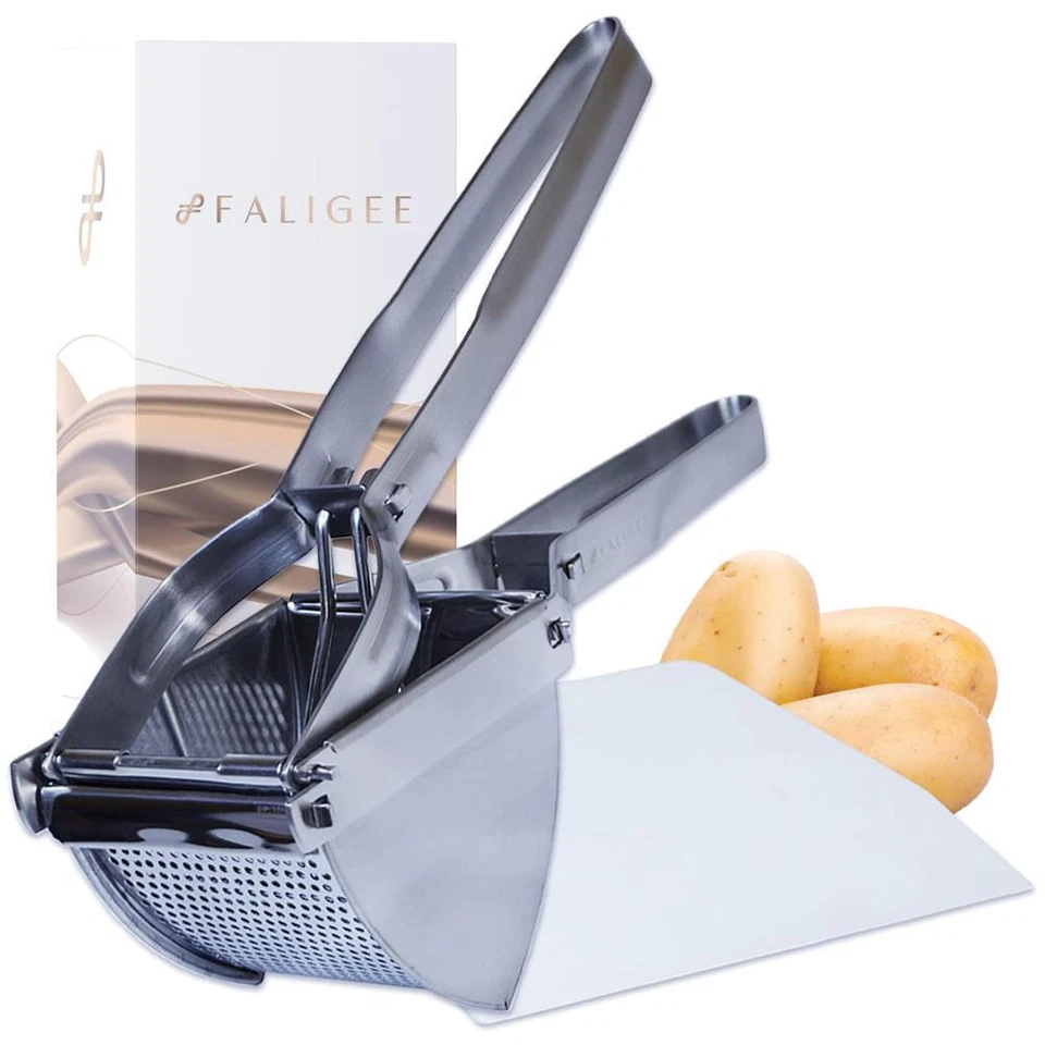 Faligee Kartoffelpresse Spätzlepresse aus Edelstahl inkl. Teigschaber - Bild 1 von 1