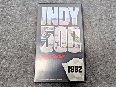 1992 Indianapolis 500 VHS Video Tape IndyCar Al Unser Jr Valvoline Galles Racing - Image 1 of 4