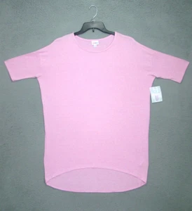 LuLaRoe Shirt Womens Medium Pink Long Loose Fit Casual Wear Short Sleeve Ladies - Picture 1 of 12