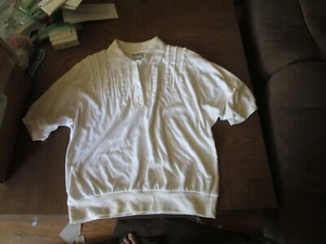 Vintage Koret Francisca weißes Top mit Verzierungen Gr. M in tollem Zustand  - Bild 1 von 6