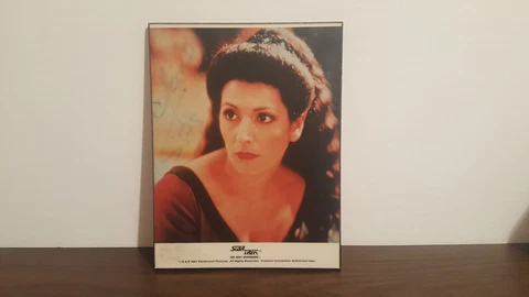 Star Trek Next Generation Marina Sirtis Signed Laminated Picture Cover