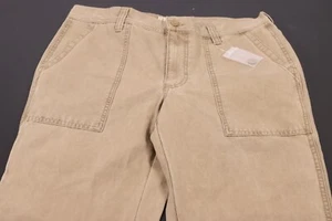 L.L. Pantalones chinos de lona estilo militar calce recto 34x32 BEAN para hombre - color caqui tostado - Imagen 1 de 9