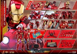 Figura 1/6 Hot Toys MMS500D27 Avengers Iron Man MK7 Die-Cast Edición Especial - Imagen 1 de 24