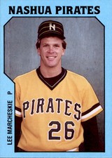 1985 Nashua Pirates TCMA #16 Lee Marcheskie Newton Falls Ohio OH Baseball Card