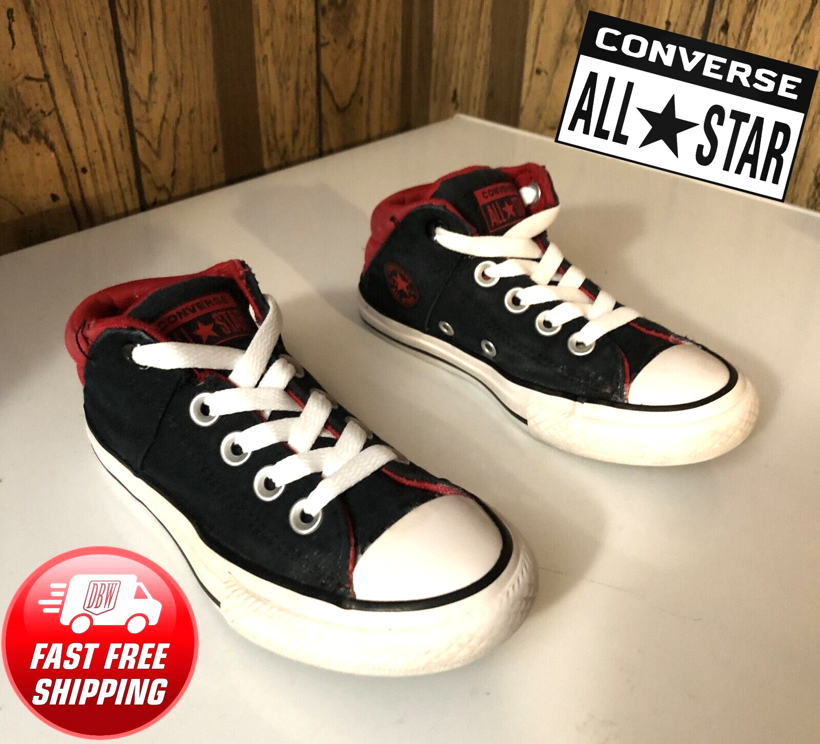 thick black converse