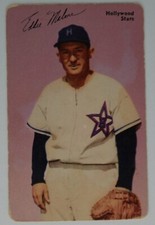 1953 Mother's Cookies Pacific Coast League PCL #20 Eddie Malone Hollywood Stars