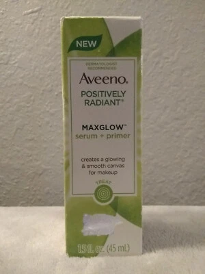 Suero Aveeno Positively Radiant MAXGLOW + Primer 1,5 oz (45 ml) CAJA DAÑADA Foto 1 de 4