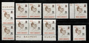 TÜRKEI 1977, ZUSÄTZLICHE DEF. TYP ATATÜRK MIT SIGNATUR, SC 2078 SET 12, POSTFRISCH - Bild 1 von 1