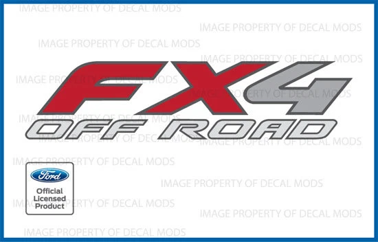 set of 2 1997-2010 Ford F350 F450 FX4 Off Road Decals Stickers DUALLY ONLY FH1E2 - Image 1 of 1