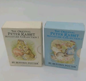 2 The Original Peter Rabbit Miniature Collection by Beatrix Potter 1986/87 Mini - Picture 1 of 6