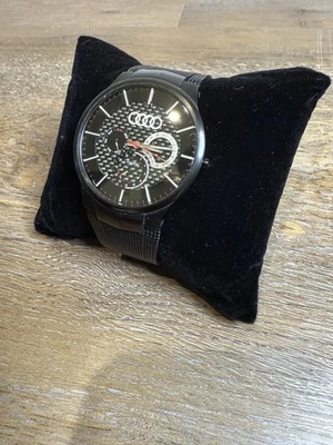 Audi Motorsport Racing Sport Line Sport Car Accessory Skagen Carbon Fiber Watch - Image 1 of 4