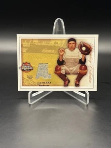 2003 Fleer Fall Classic Legendary Yogi Berra GAME USED Pants Patch Yankees - Picture 1 of 2