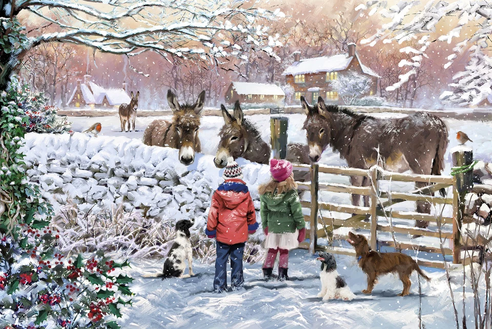 Donkey Friends - 500 Piece Jigsaw Puzzle - Image 1 of 1