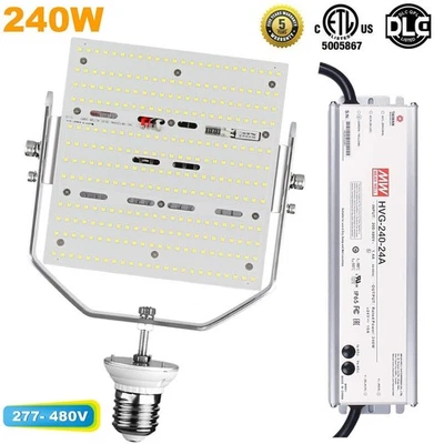 480V 240W LED Shoebox Retrofit Kits 5700K Replace 1000W MH/HPS Parking Lot Light - Image 1 of 4