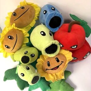 6 Piante vs Zombie PvZ Pianta di Peluche - Ciliegie Girasole Peashooter Zucche di Fuoco - Foto 1 di 8
