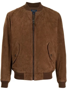 Men’s Custom Brown Suede Leather Flight/Bomber Jacket – Sizes XS to 3XL - Picture 1 of 5