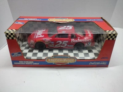 ERTL Ken Schrader Budweiser Monte Carlo #25 1:18 Diecast Car American Muscle - Image 1 of 4