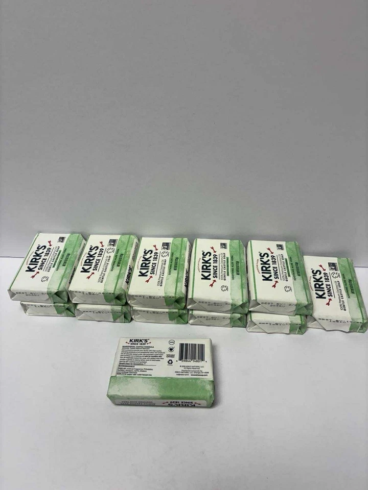 Kirks Original Coconut Castile with Soothing Aloe Vera Bar Soap 4 oz -