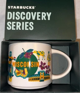Starbucks Discovery Series Wisconsin State 14 once Tazza tazza caffè nuova - Foto 1 di 3