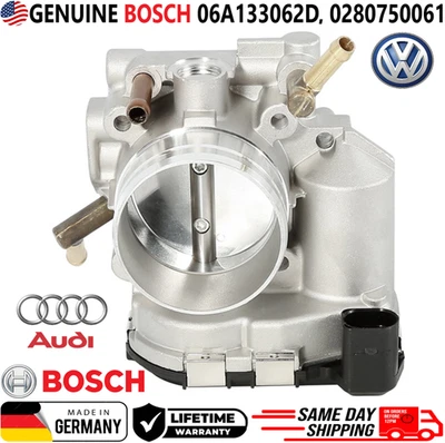Оригинальный корпус дроссельной заслонки BOSCH для 1998-2001 Volkswagen Beetle Golf Jetta, 06A133062D - Изображение 1 из 4