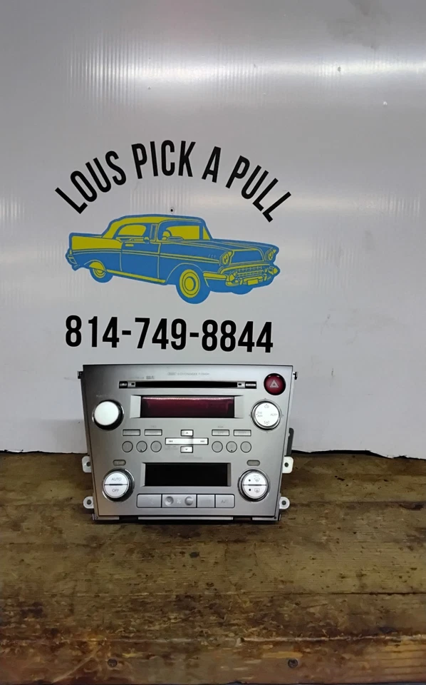 Subaru Legacy CD AM/FM 2007-2008 6 DISCOS RADIO AIRE ACONDICIONADO CALENTADOR CLIMATIZADOR PIEZA FABRICANTE DE EQUIPOS ORIGINALES Foto 1 de 4