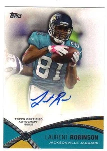 2012 Topps Laurent Robinson Prolific Playmakers Autograph Jaguars PPA-LR - Picture 1 of 1