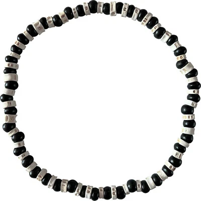 Collana Catena Legno Uomo Donna Ragazzi Ragazza Surfer Legno Spiaggia Gioielli Fatti a Mano - Immagine 1 di 2