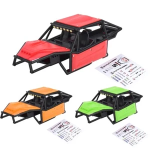 Nylon Rock Buggy Body Shell Chassis Kit W/ LED Light For 1/18 RC Crawler TRX4M - Picture 1 of 12