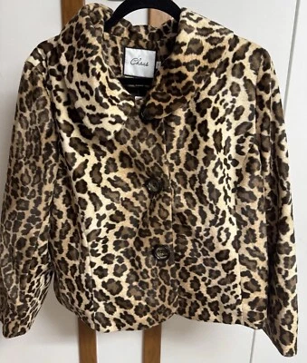 JOSEPHINE CHAUS Size 14 Leopard Print 3 Button Jacket, Lined, BNWT! - Image 1 of 4