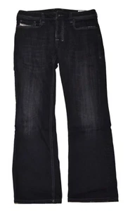 VINTAGE 2010 Diesel Mens Zatiny Bootcut Stretch Denim Jeans Italy Black 30/30 - Picture 1 of 3