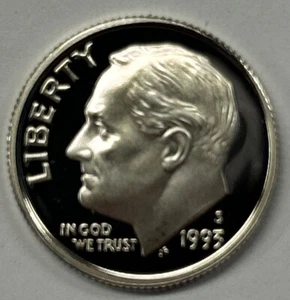 1993 S Proof Silver Roosevelt Dime From Proof Set With Free Shipping - Picture 1 of 2