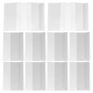 10 Pcs Clear Book Covers Transparent Plastic Waterproof Pupils for Textbooks - Picture 1 of 12