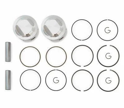 Kits de 2 pistones - Gran tamaño 0,25 mm - Honda CB450K CL450K - Anillos clips y pasadores Foto 1 de 2