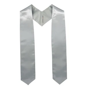 Unisex Adult Plain Graduation Stole 60"/72" Ceremonial Academic Accessory - Picture 1 of 6