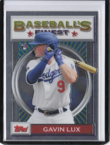 2020 Topps Finest Flashback #18 Gavin Lux - Los Angeles Dodgers - Picture 1 of 2
