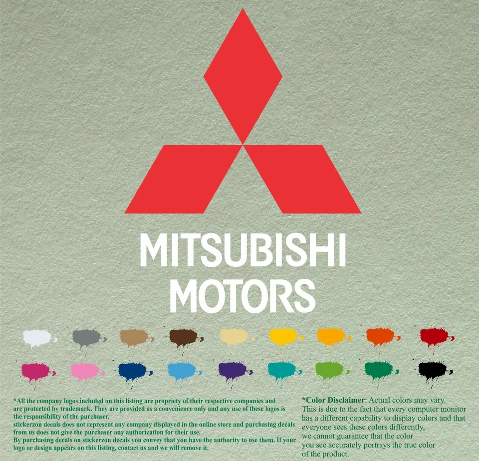 MITSUBISHI VINYL WINDSHIELD BANNER, DECAL, STICKER CAR SPORT RACING - Image 1 of 1