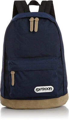 Mochila clásica de nailon gamuza cuero sintético A4 22L azul marino para productos de exterior Foto 1 de 4