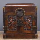 Exquisite noble natural rosewood carved magpies with drawer Jewelry box Storage