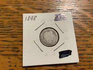 Moneta argento da barbiere 1898 - Foto 1 di 2