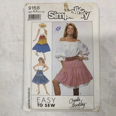 1989 Simplicity Sewing Pattern 9168 Misses' Skirt Adult Womens Size 6-24 Uncut - Image 1 of 4