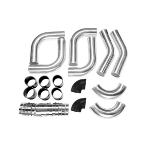 CXRacing Universal 3" OD Intercooler Piping Kit 2mm Thick BLACK HOSE Tube - Bild 1 von 2