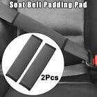 2pcs Car Seat Belt Cover Microfiber Leather Auto Seat Belt Protection Gray