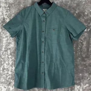 Camicia donna LL Bean taglia XL cotone bottoni verde manica corta casual colletto - Foto 1 di 10