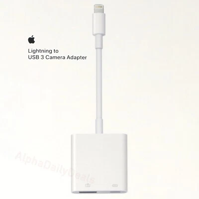 Genuine Apple Lightning to USB 3.0 Type-A Camera Adapter A1619 - Image 1 of 4