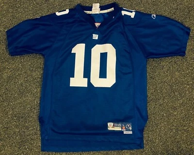 Reebok On Field New York Giants NFL #10 Eli Manning Youth Large Stiched Sewn - Изображение 1 из 4