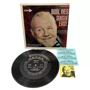 Burl Ives Singin Easy Compact 33 Jukebox 7" Record DECCA 7-34205 Mini LP - Imagen 1 de 6